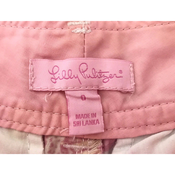 Lilly Pulitzer | Chum Bucket Print Womens Size 0 Pink Shorts - Picture 8 of 8